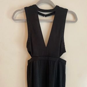 Cutout Black Jumpsuit